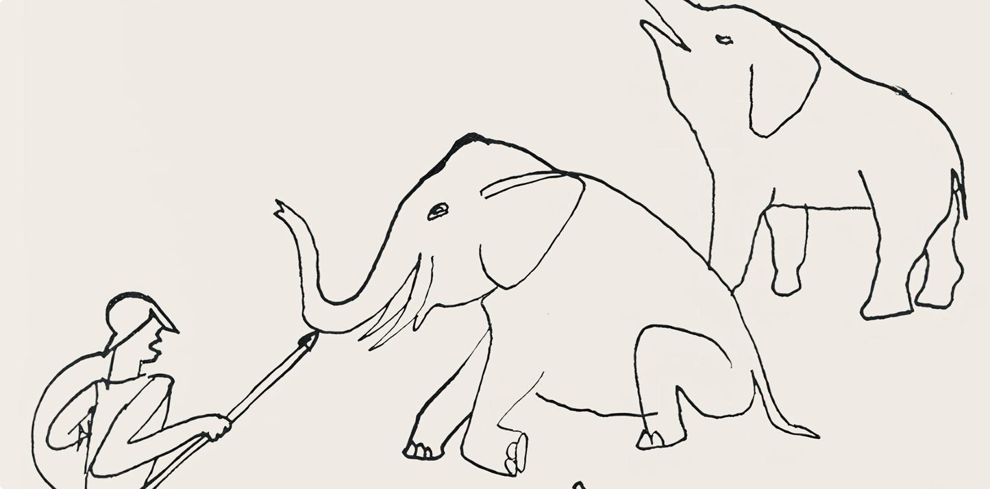 Alexander Calder, Composition, A Bestiary, Letterpress Print