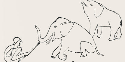 Alexander Calder, Composition, A Bestiary, Letterpress Print