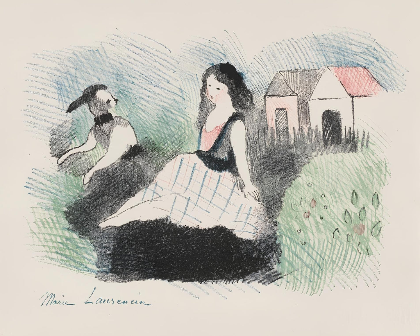 Marie Laurencin, Composition, Alice'S Adventures In Wonderland, Lithograph