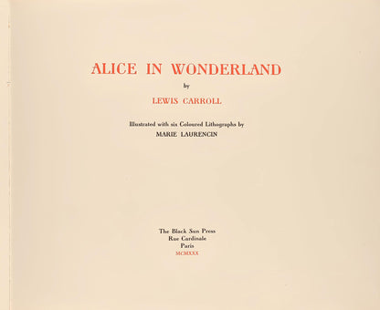 Marie Laurencin, Composition, Alice'S Adventures In Wonderland, Lithograph