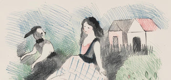 Marie Laurencin, Composition, Alice'S Adventures In Wonderland, Lithograph