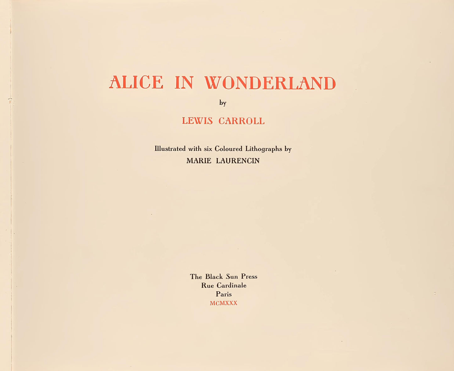 Marie Laurencin, Composition, Alice'S Adventures In Wonderland, Lithograph