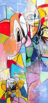 George Condo, Anthropology, Drawing Paintings, Four Color Process Print