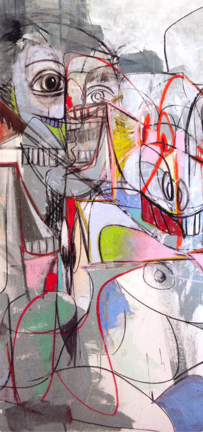 George Condo, Conversations, Drawing Paintings, Four Color Process Print