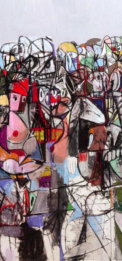 George Condo, Compression I, Drawing Paintings, Four Color Process Print