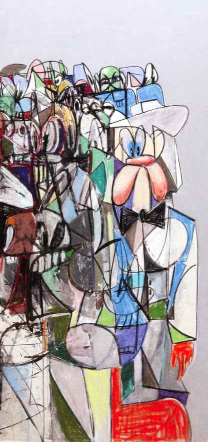 George Condo, Compression I, Drawing Paintings, Four Color Process Print
