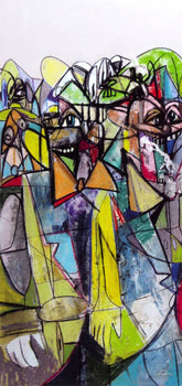 George Condo, Compression Ii, Drawing Paintings, Four Color Process Print