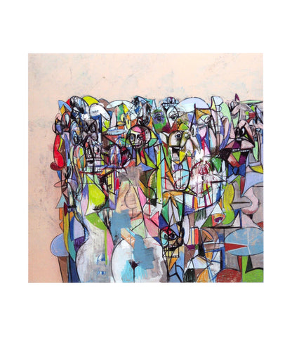 George Condo, Compression Iii, Drawing Paintings, Four Color Process Print
