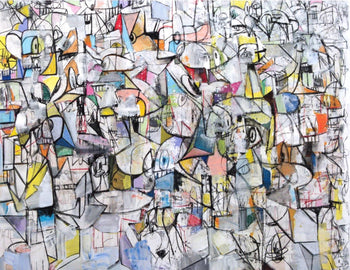 George Condo, Compression Vi, Drawing Paintings, Four Color Process Print