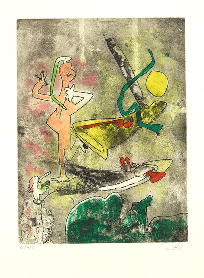 Roberto Matta, Composition (Sabatier 393), Centre Noeuds, Etching