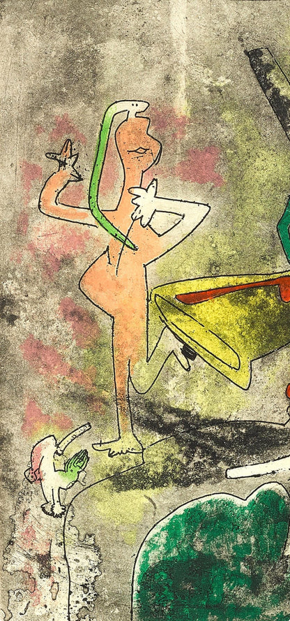 Roberto Matta, Composition (Sabatier 393), Centre Noeuds, Etching