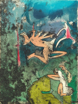 Roberto Matta, Composition (Sabatier 393), Centre Noeuds, Etching