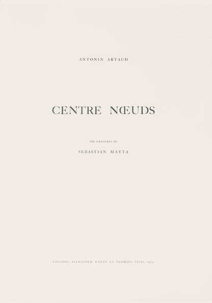 Roberto Matta, Composition (Sabatier 393), Centre Noeuds, Etching