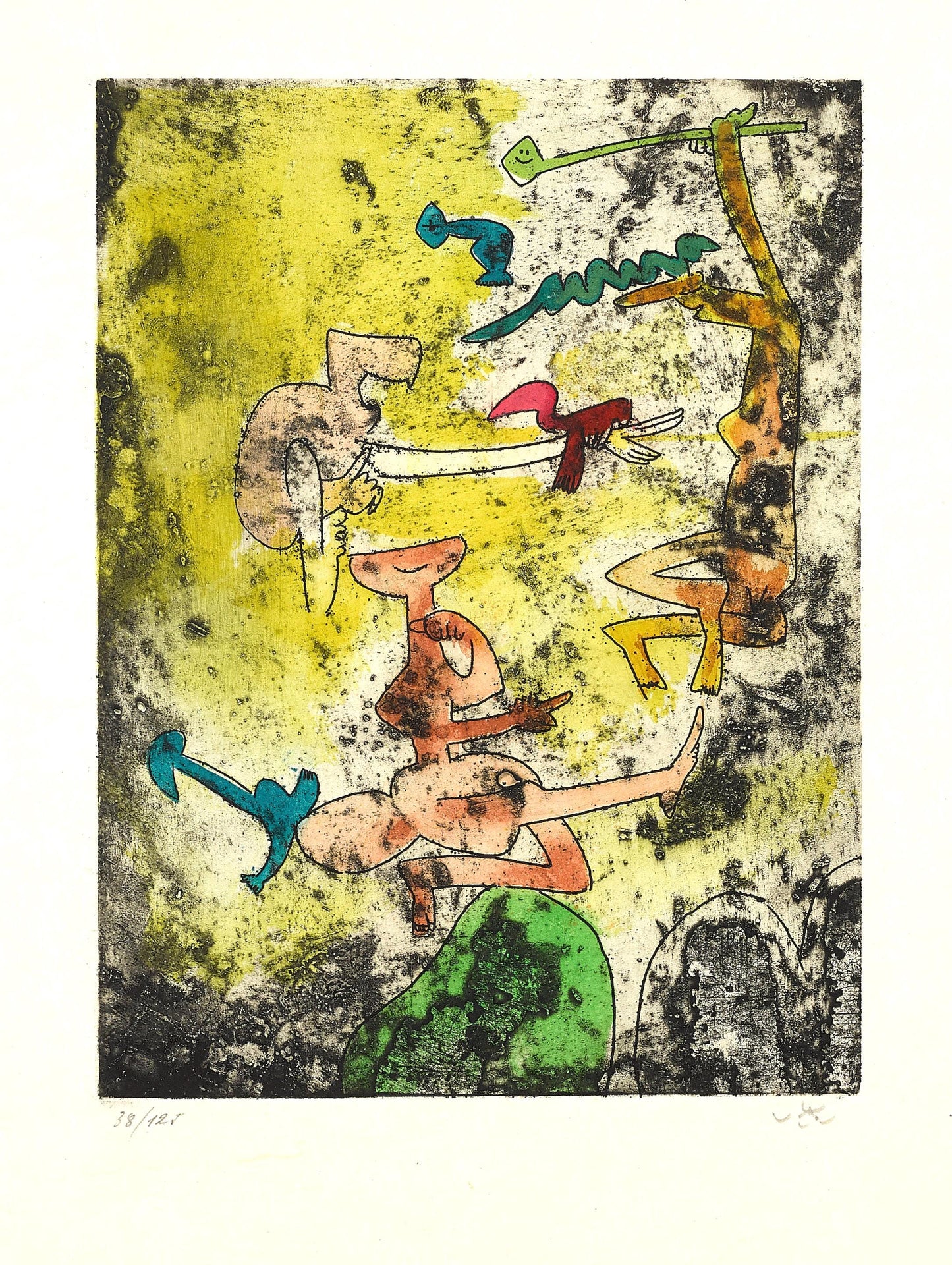 Roberto Matta, Composition (Sabatier 393), Centre Noeuds, Etching