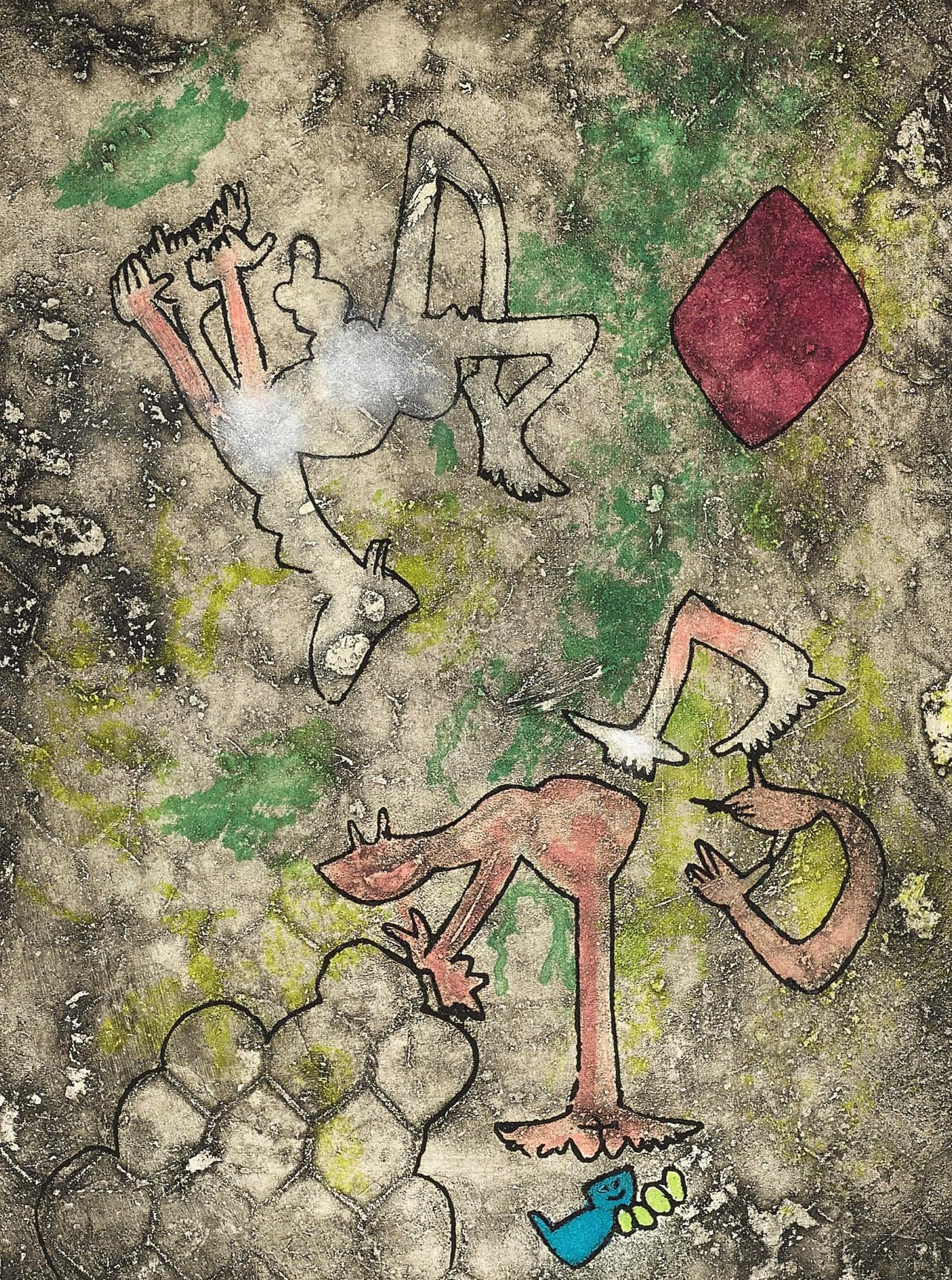 Roberto Matta, Composition (Sabatier 393), Centre Noeuds, Etching