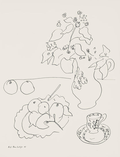 Henri Matisse, Srie A, Var. 3 (Duthuit 9), Henri Matisse, Dessins, Thmes Et Variations, Lithograph