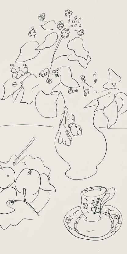 Henri Matisse, Srie A, Var. 3 (Duthuit 9), Henri Matisse, Dessins, Thmes Et Variations, Lithograph
