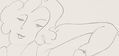 Henri Matisse, Srie B, Var. 3 (Duthuit 9), Henri Matisse, Dessins, Thmes Et Variations, Lithograph