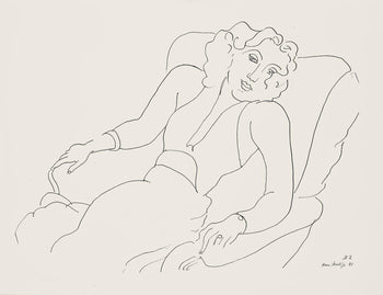 Henri Matisse, Srie B, Var. 2 (Duthuit 9), Henri Matisse, Dessins, Thmes Et Variations, Lithograph