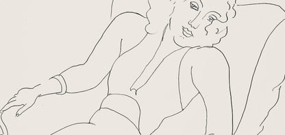Henri Matisse, Srie B, Var. 2 (Duthuit 9), Henri Matisse, Dessins, Thmes Et Variations, Lithograph