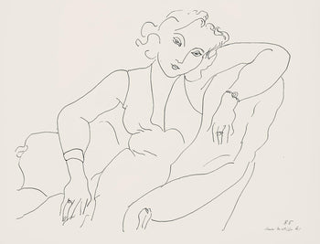 Henri Matisse, Srie B, Var. 5 (Duthuit 9), Henri Matisse, Dessins, Thmes Et Variations, Lithograph
