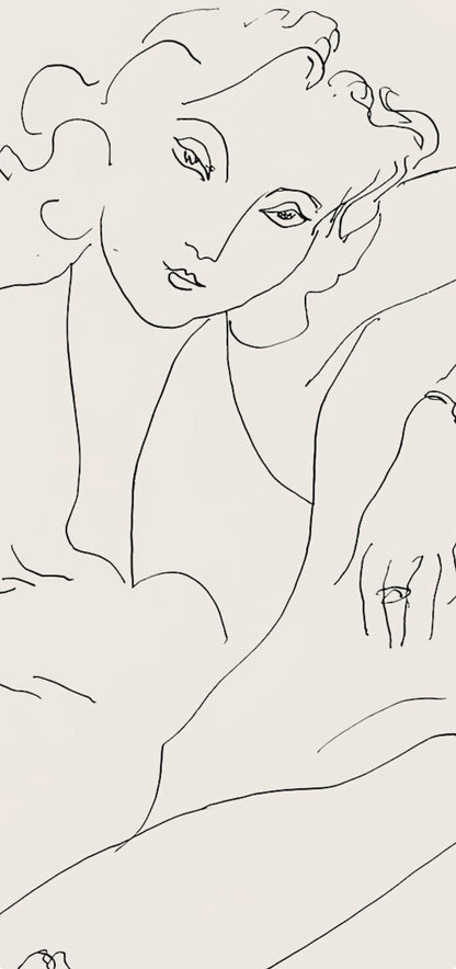 Henri Matisse, Srie B, Var. 5 (Duthuit 9), Henri Matisse, Dessins, Thmes Et Variations, Lithograph
