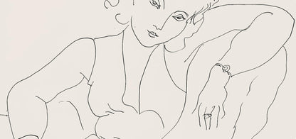 Henri Matisse, Srie B, Var. 5 (Duthuit 9), Henri Matisse, Dessins, Thmes Et Variations, Lithograph