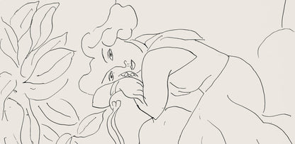Henri Matisse, Srie C, Var. 5 (Duthuit 9), Henri Matisse, Dessins, Thmes Et Variations, Lithograph