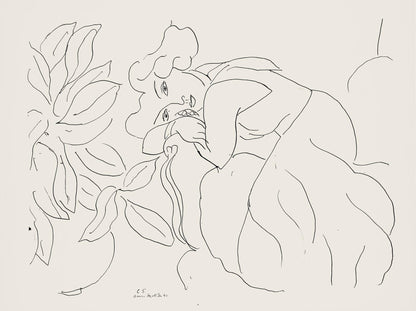Henri Matisse, Srie C, Var. 5 (Duthuit 9), Henri Matisse, Dessins, Thmes Et Variations, Lithograph