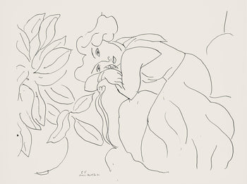 Henri Matisse, Srie C, Var. 5 (Duthuit 9), Henri Matisse, Dessins, Thmes Et Variations, Lithograph
