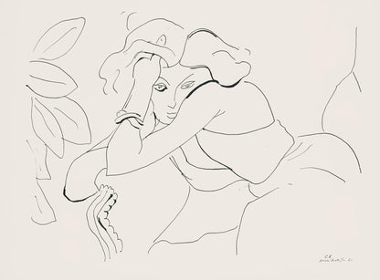 Henri Matisse, Srie C, Var. 8 (Duthuit 9), Henri Matisse, Dessins, Thmes Et Variations, Lithograph