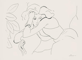 Henri Matisse, Srie C, Var. 8 (Duthuit 9), Henri Matisse, Dessins, Thmes Et Variations, Lithograph