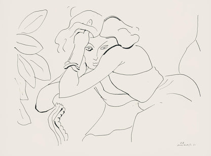 Henri Matisse, Srie C, Var. 8 (Duthuit 9), Henri Matisse, Dessins, Thmes Et Variations, Lithograph