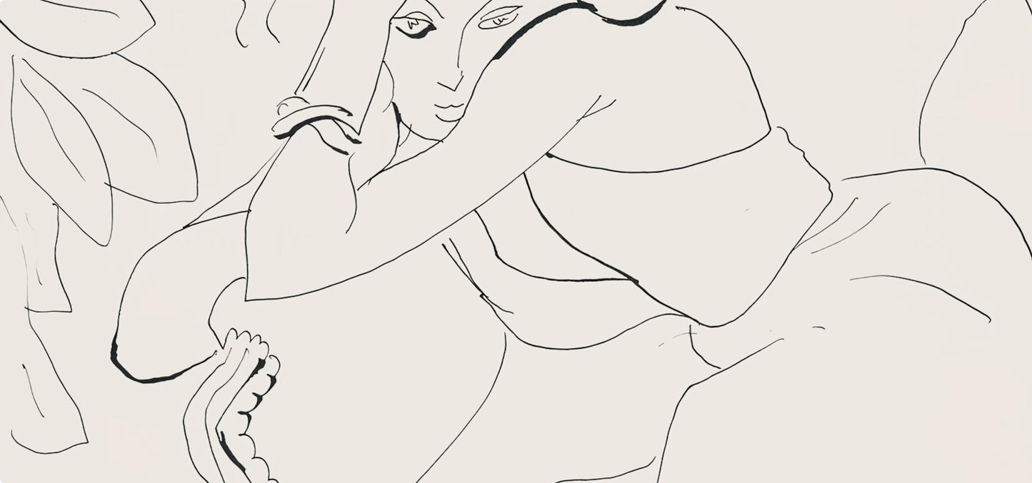 Henri Matisse, Srie C, Var. 8 (Duthuit 9), Henri Matisse, Dessins, Thmes Et Variations, Lithograph