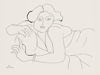 Henri Matisse, Srie D, Var. 4 (Duthuit 9), Henri Matisse, Dessins, Thmes Et Variations, Lithograph
