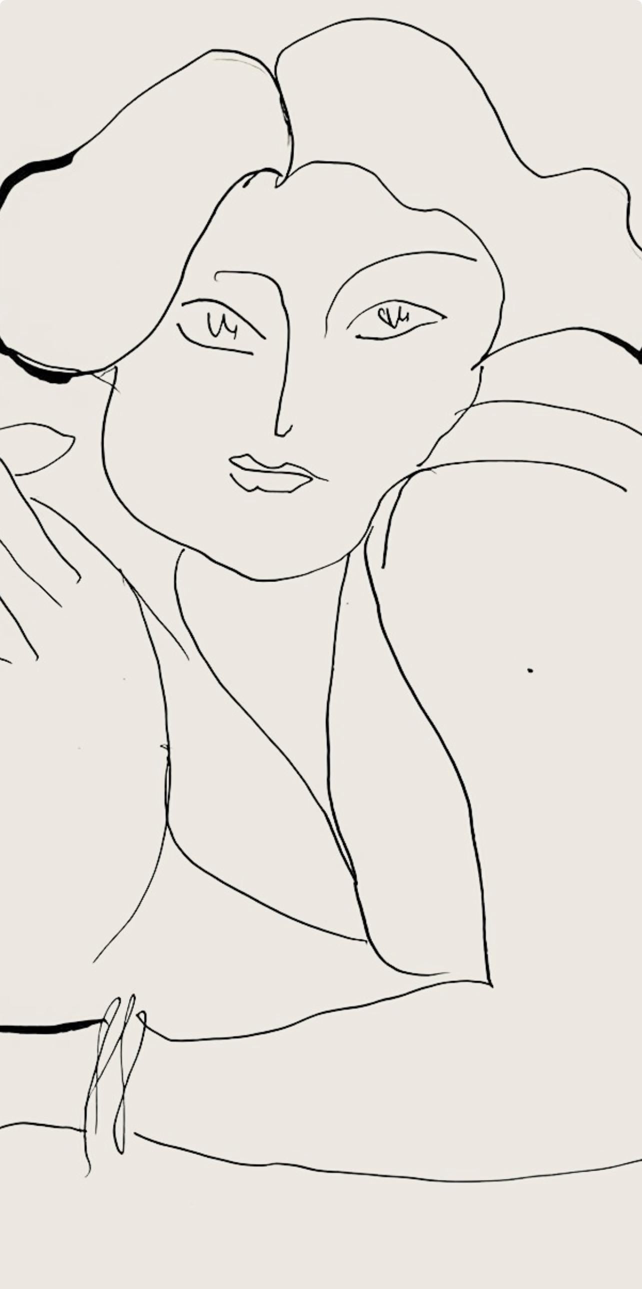 Henri Matisse, Srie D, Var. 4 (Duthuit 9), Henri Matisse, Dessins, Thmes Et Variations, Lithograph