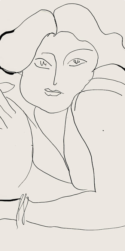 Henri Matisse, Srie D, Var. 4 (Duthuit 9), Henri Matisse, Dessins, Thmes Et Variations, Lithograph