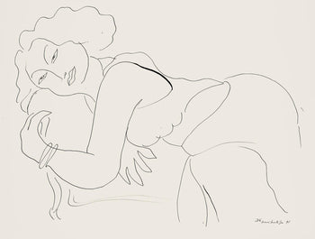 Henri Matisse, Srie D, Var. 6 (Duthuit 9), Henri Matisse, Dessins, Thmes Et Variations, Lithograph