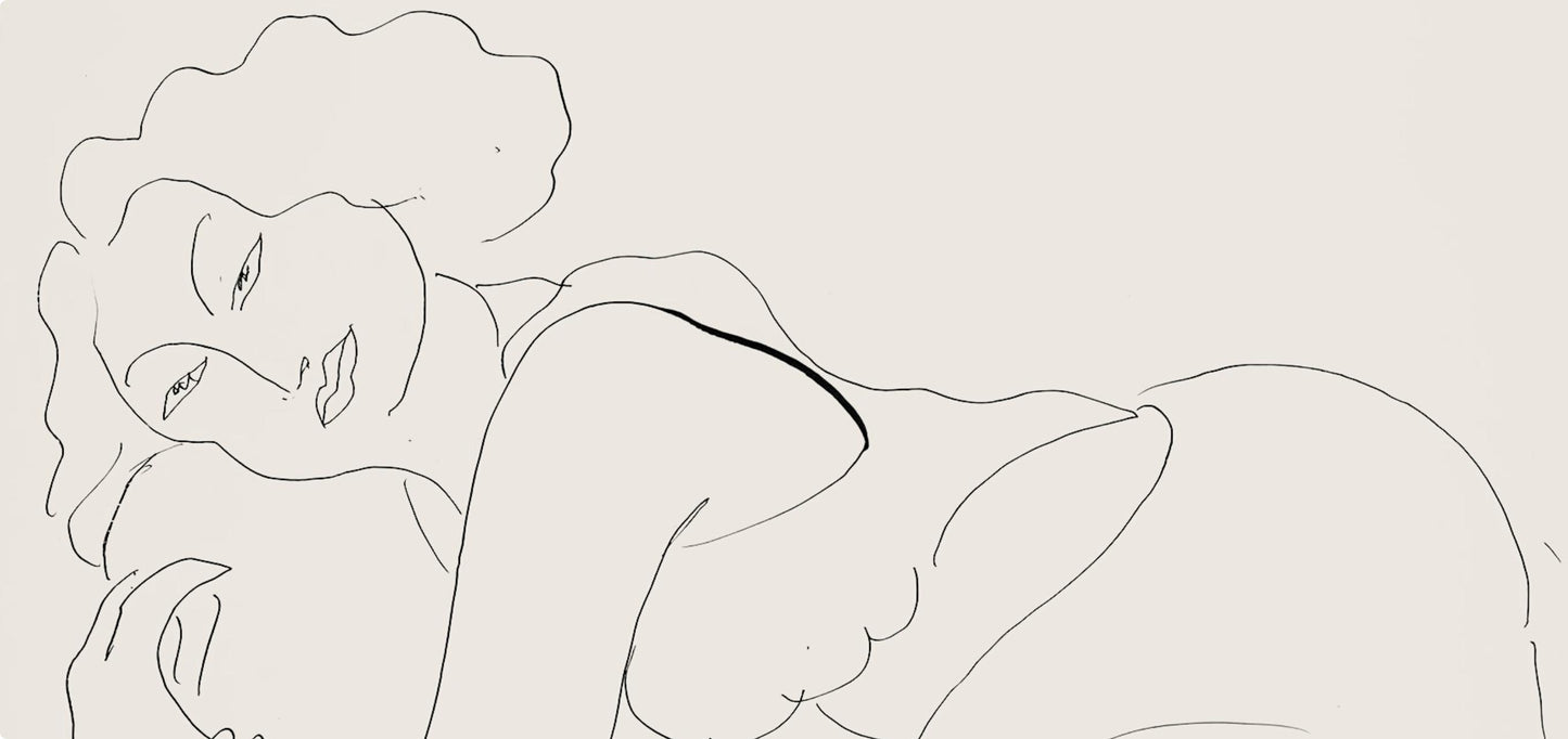 Henri Matisse, Srie D, Var. 6 (Duthuit 9), Henri Matisse, Dessins, Thmes Et Variations, Lithograph