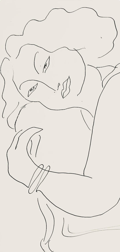 Henri Matisse, Srie D, Var. 6 (Duthuit 9), Henri Matisse, Dessins, Thmes Et Variations, Lithograph