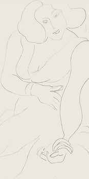 Henri Matisse, Srie E, Var. 4 (Duthuit 9), Henri Matisse, Dessins, Thmes Et Variations, Lithograph