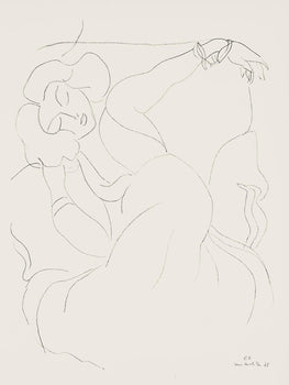 Henri Matisse, Srie E, Var. 6 (Duthuit 9), Henri Matisse, Dessins, Thmes Et Variations, Lithograph
