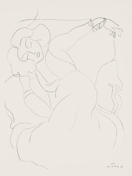 Henri Matisse, Srie E, Var. 6 (Duthuit 9), Henri Matisse, Dessins, Thmes Et Variations, Lithograph