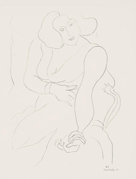 Henri Matisse, Srie E, Var. 4 (Duthuit 9), Henri Matisse, Dessins, Thmes Et Variations, Lithograph