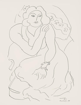 Henri Matisse, Srie E, Var. 10 (Duthuit 9), Henri Matisse, Dessins, Thmes Et Variations, Lithograph