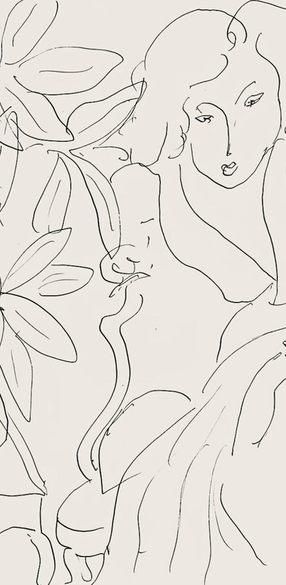 Henri Matisse, Srie E, Var. 12 (Duthuit 9), Henri Matisse, Dessins, Thmes Et Variations, Lithograph