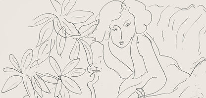 Henri Matisse, Srie E, Var. 12 (Duthuit 9), Henri Matisse, Dessins, Thmes Et Variations, Lithograph