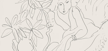 Henri Matisse, Srie E, Var. 12 (Duthuit 9), Henri Matisse, Dessins, Thmes Et Variations, Lithograph