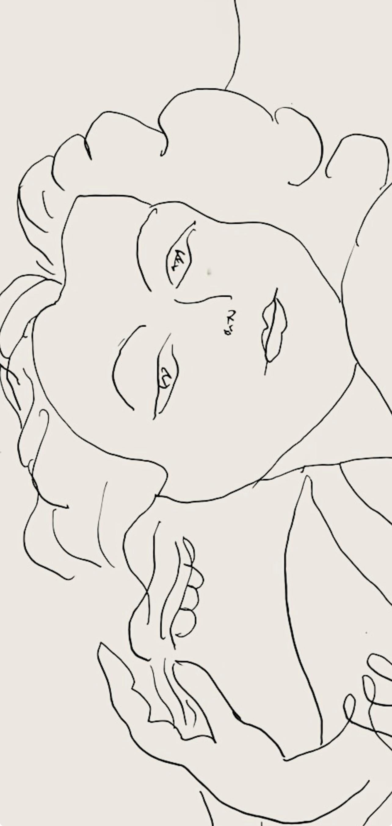 Henri Matisse, Srie F, Var. 4 (Duthuit 9), Henri Matisse, Dessins, Thmes Et Variations, Lithograph