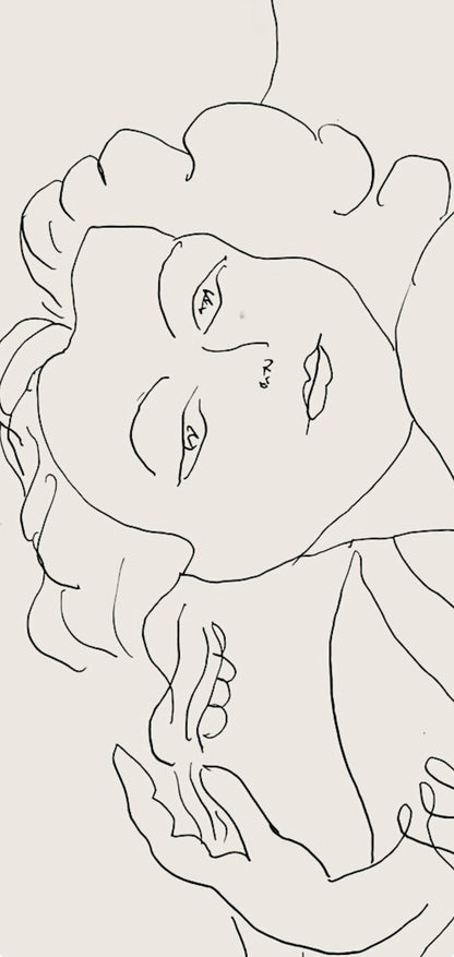 Henri Matisse, Srie F, Var. 4 (Duthuit 9), Henri Matisse, Dessins, Thmes Et Variations, Lithograph